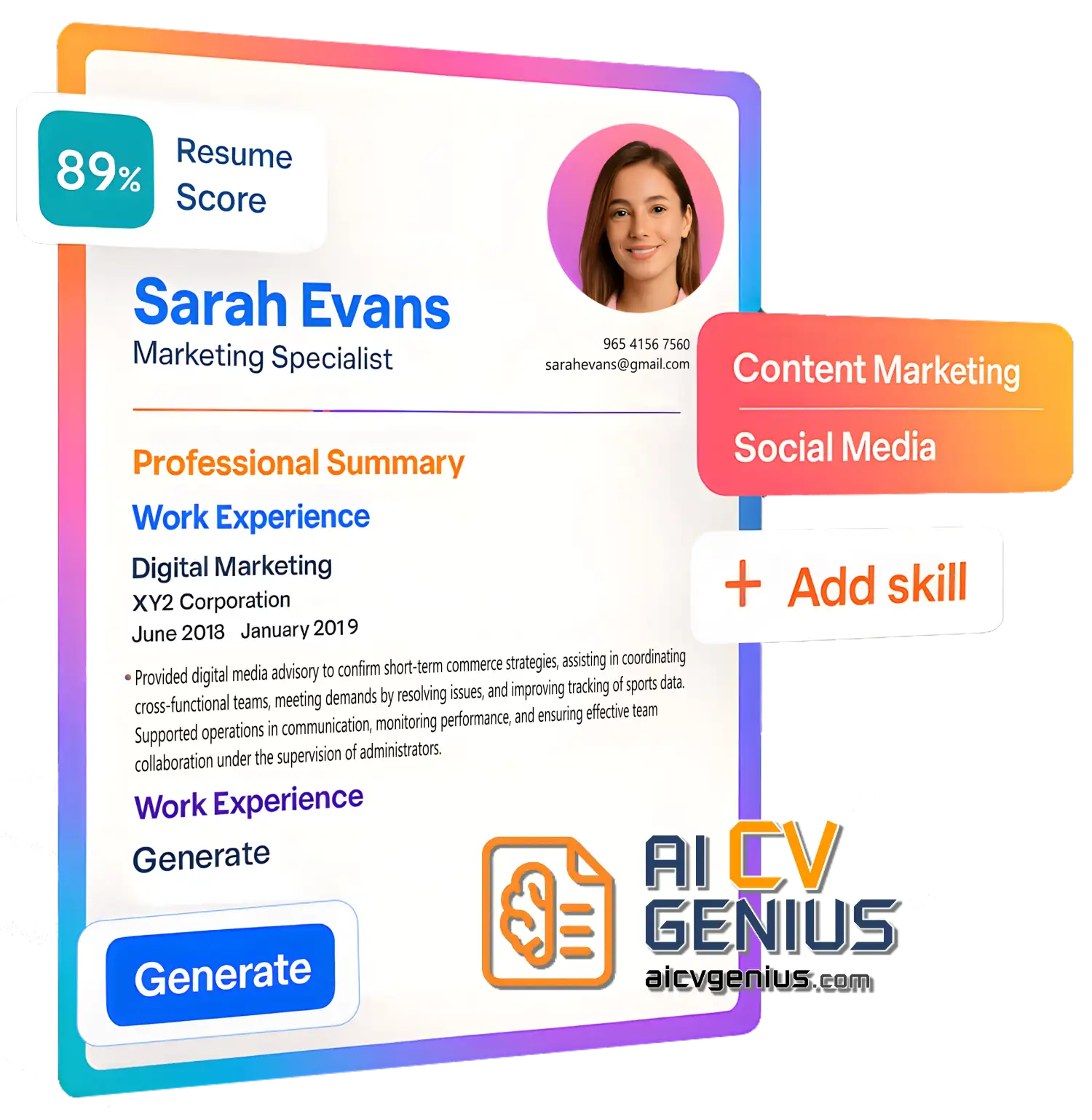 Download Free Resume And Cover Letter Templates (Docx &Amp; Pdf) From Ai Cv Genius