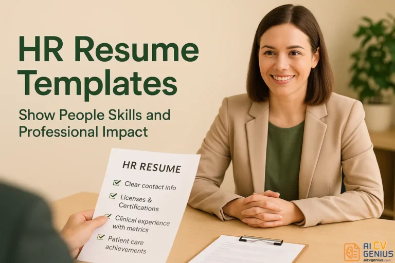 HR Resume Template: Stand Out as a People and Culture Professional