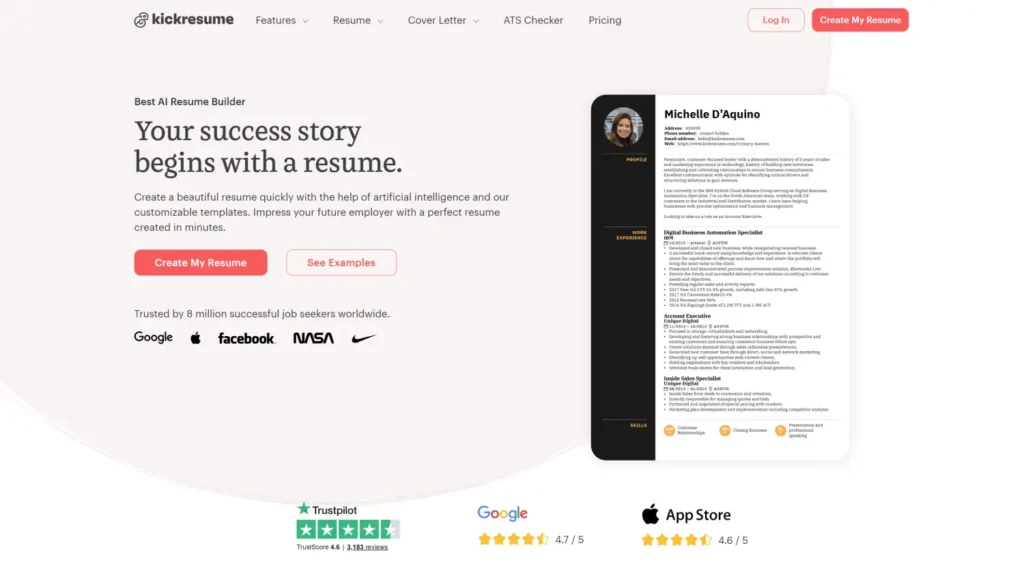 Kickresume Review – Features, Pros &Amp; Cons, And Best Alternatives
