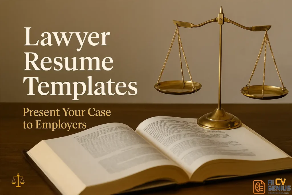 Lawyer Resume Template: Build A Case For Your Career
