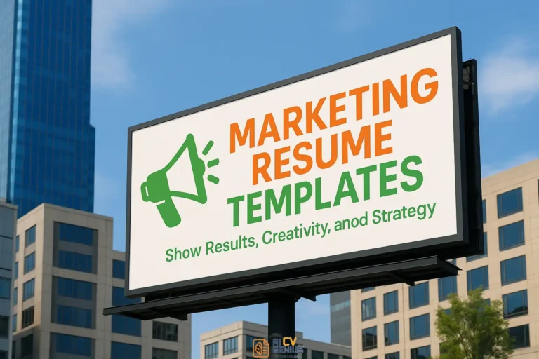 Marketing Resume Template to Showcase Your Creativity and Strategy