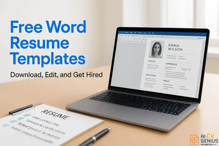 Resume Templates in Word (Free Download) – Easy to Edit and Professional