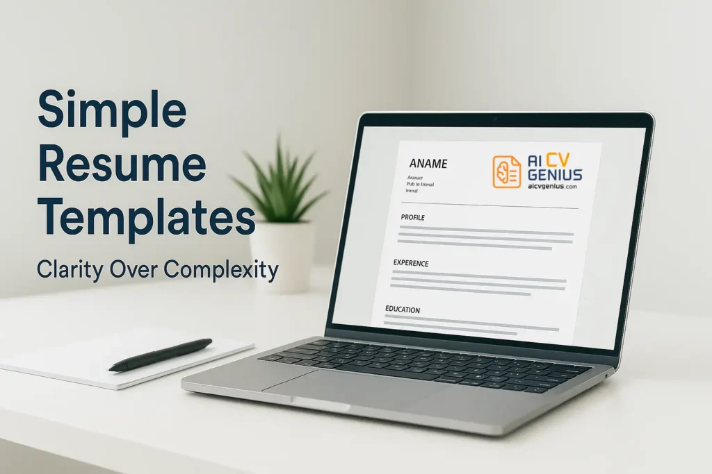 Simple Resume Templates That Keep It Professional 1 Simple Resume Templates That Keep It Professional