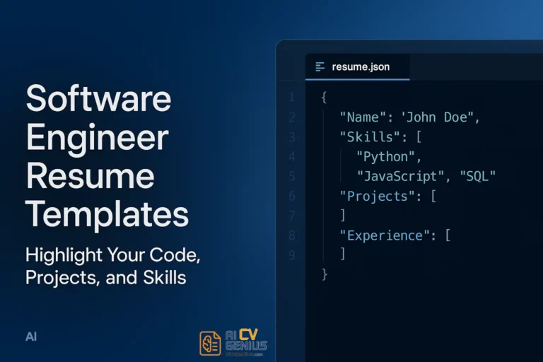 Software Engineer Resume Template to Land Tech Jobs