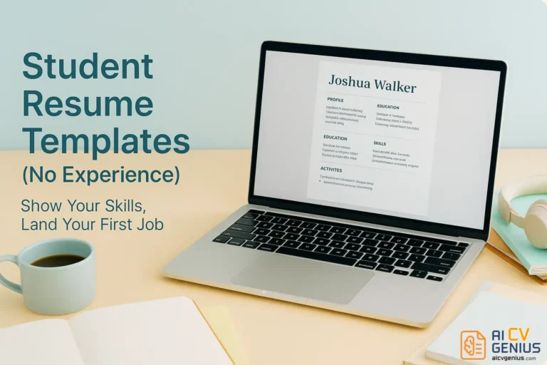 Student Resume Templates (No Experience) That Help You Land Your First Job