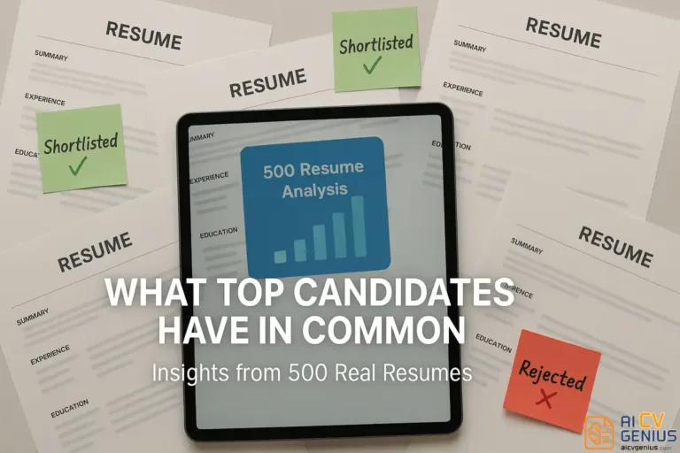 We Analyzed 500 Real Resumes  –  Here’s What Top Candidates Have in Common