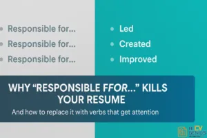 Why “Responsible For…” Kills Your Resume (And What To Write Instead)