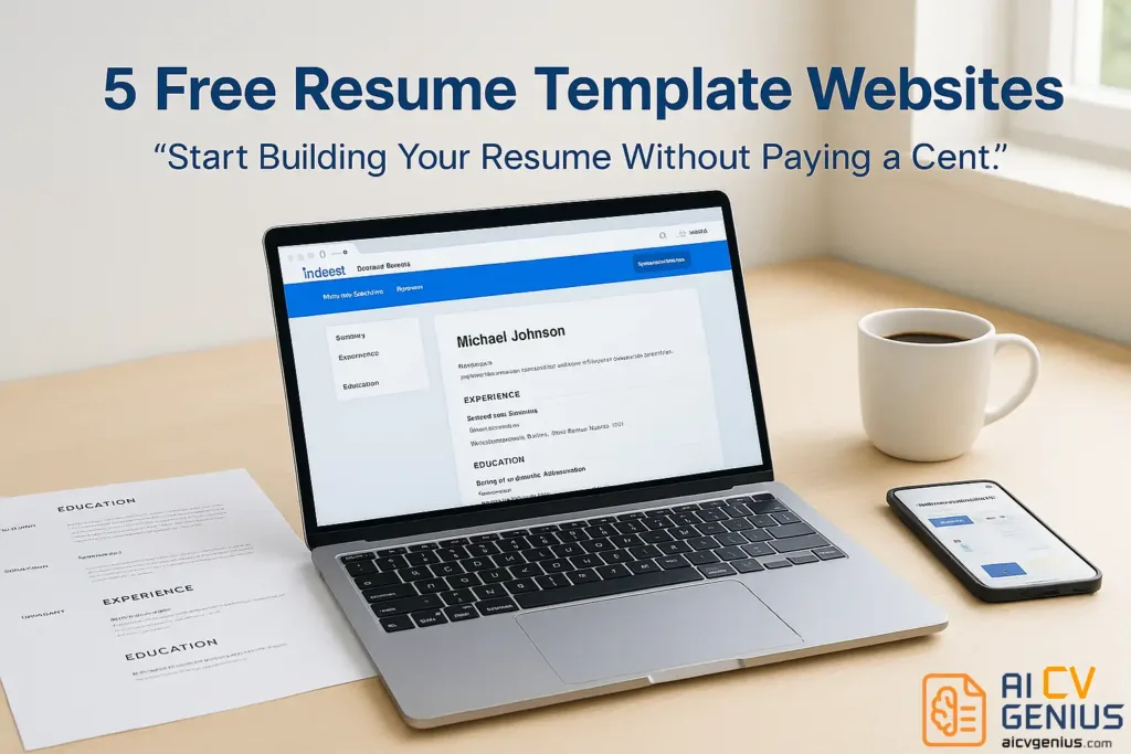 5 Free Resume Template Websites – Start Building Your Resume Without Paying A Cent