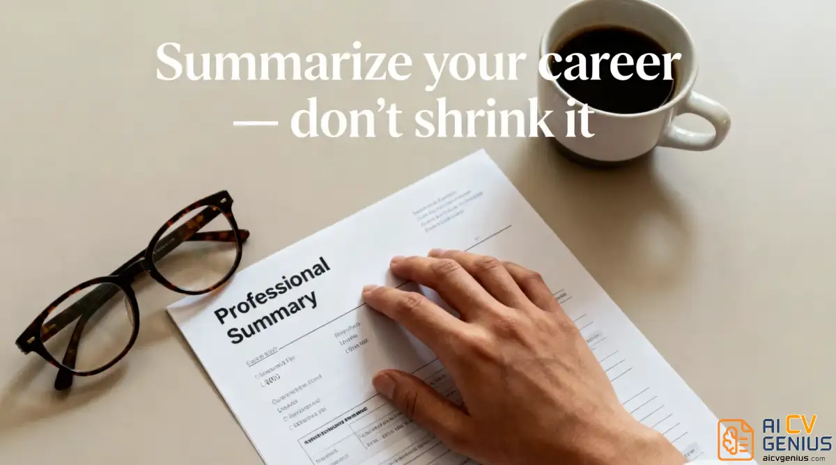 Confidence In A Paragraph - Resume Summary Conveying Professionalism.