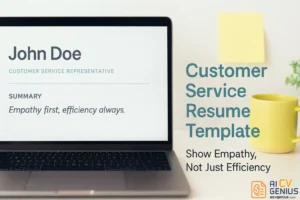 Customer Service Resume Template: Show Empathy, Not Just Efficiency