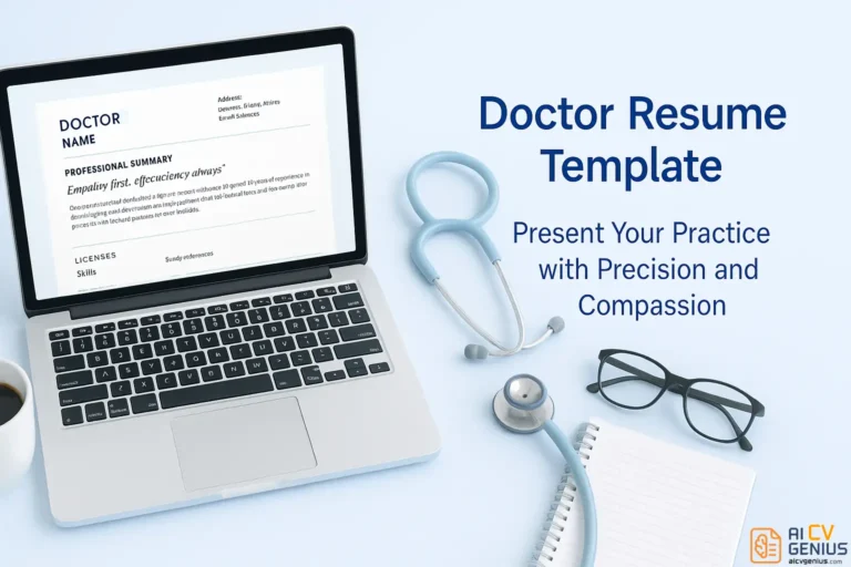Doctor Resume Template: Present Your Practice with Precision and Compassion