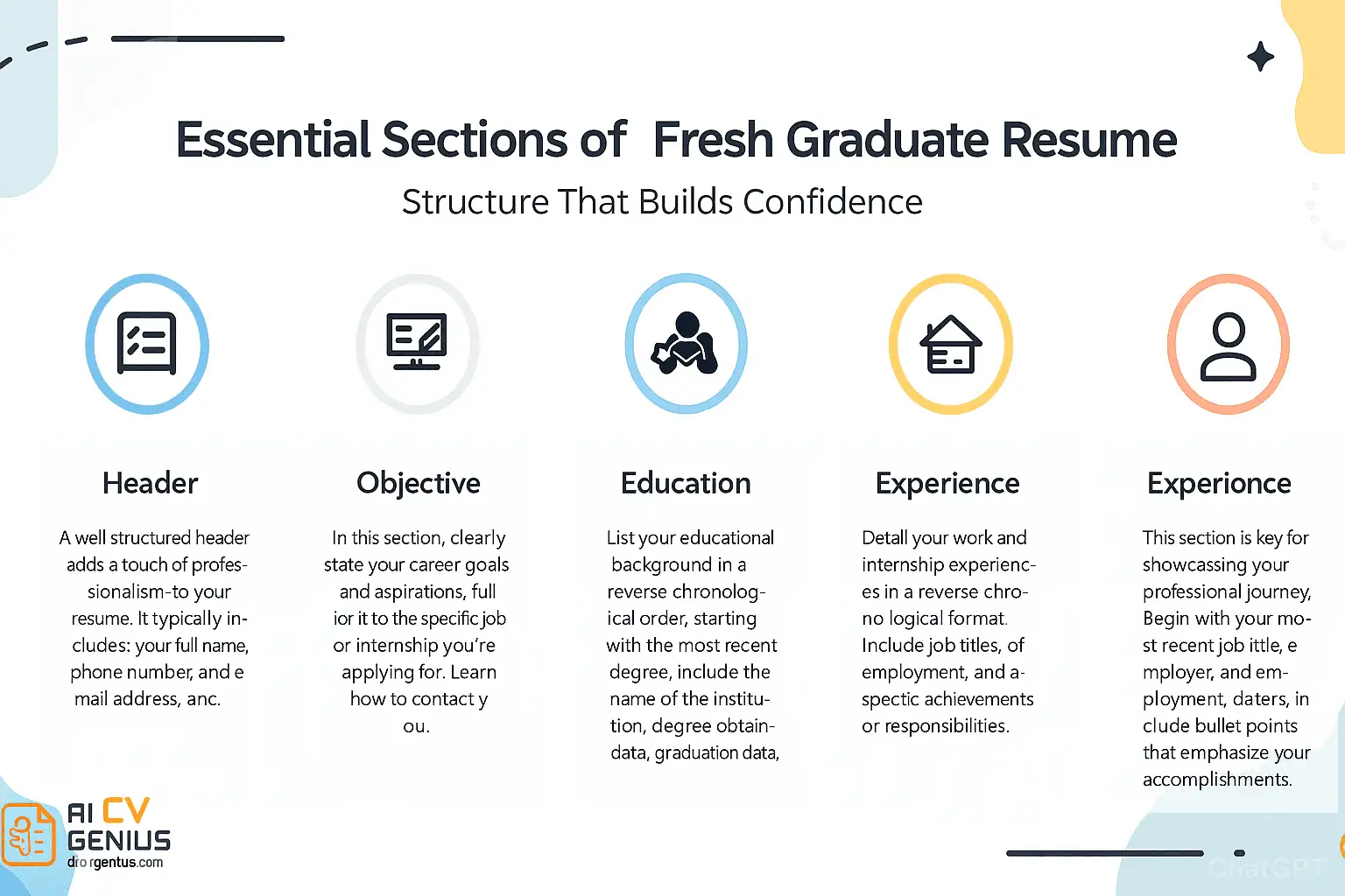 Essential Sections Of A Fresh Graduate Resume