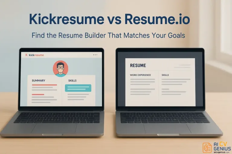 Kickresume vs Resume.io: Which Resume Builder Is Right for You?