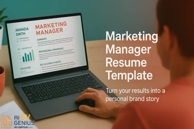 Marketing Manager Resume Template: Craft a Resume That Sells Your Story