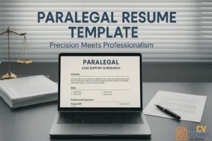 Paralegal Resume Template Example &Amp; Complete Writing Guide