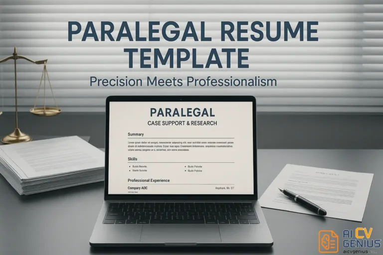 Paralegal Resume Template: Example & Complete Writing Guide