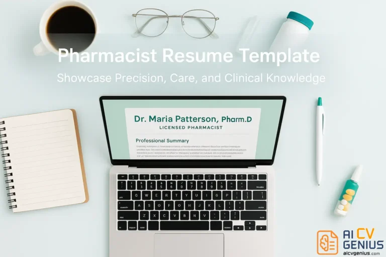 Pharmacist Resume Template: Showcase Precision, Care, and Clinical Knowledge