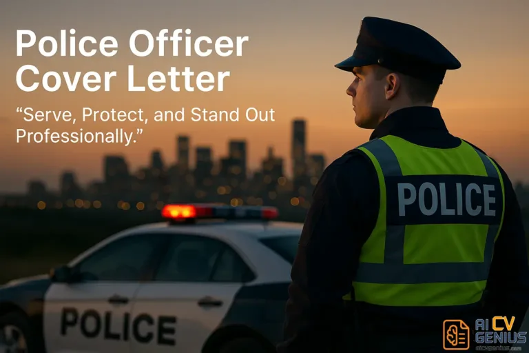 Police Officer Cover Letter – Serve, Protect, and Stand Out Professionally