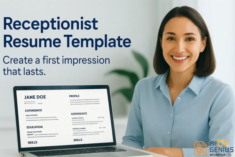 Receptionist Resume Template: Create a First Impression That Lasts