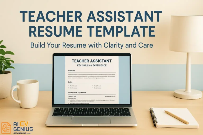 Teacher Assistant Resume Template: Example & Writing Guide