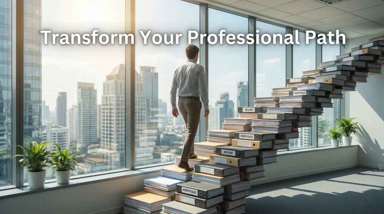 Career Transformation And Job Search Success Metaphor
