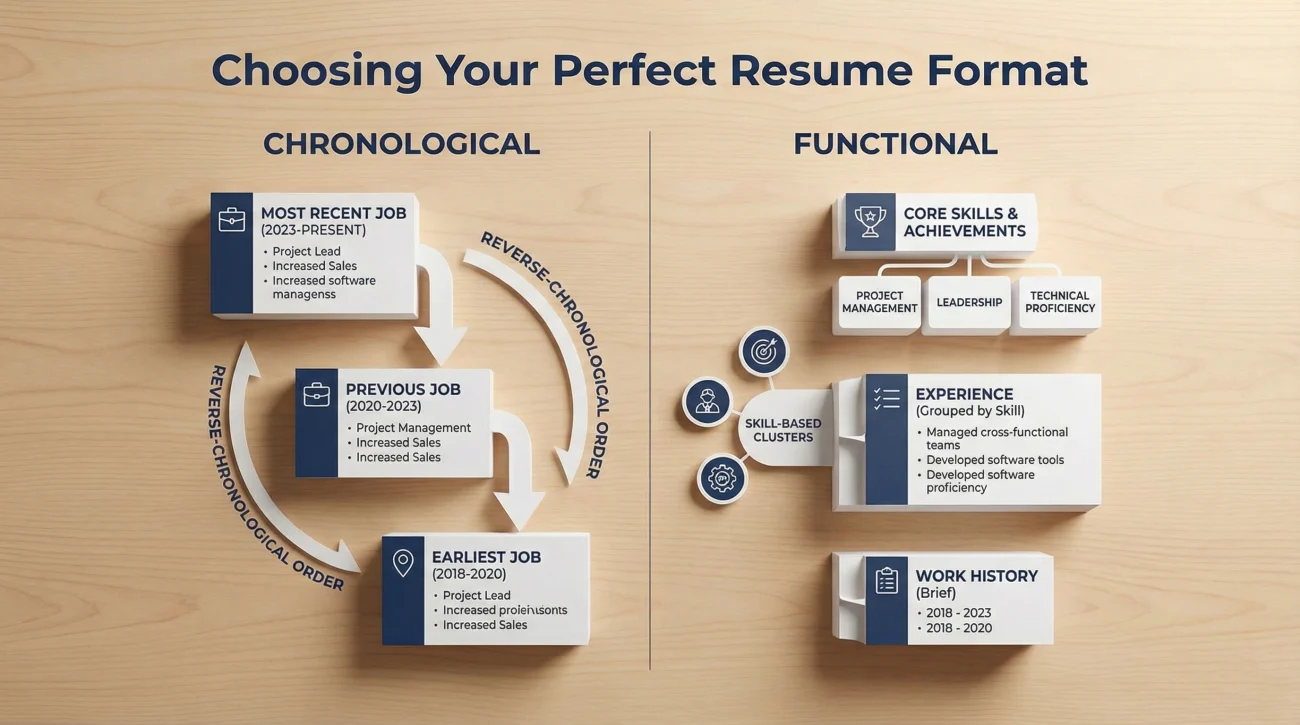 How To Write A Resume: The Definitive Guide (From Zero To Interview) 2 Comparing Chronological And Functional Resume Formats