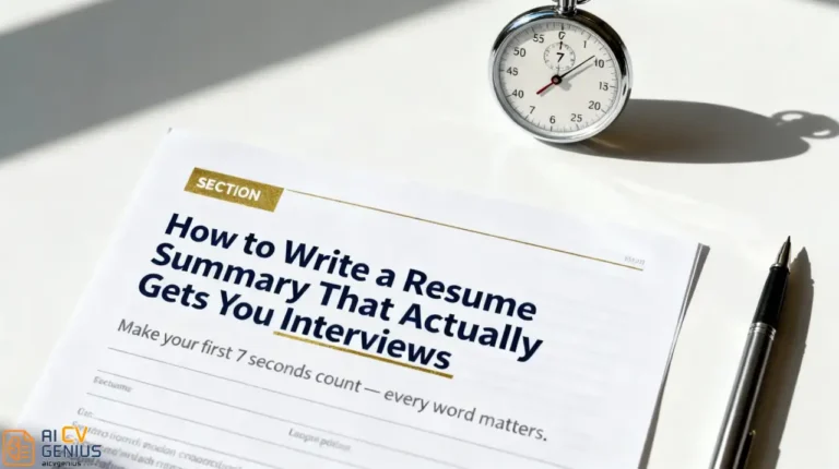 How to Write a Resume Summary That Actually Gets You Interviews