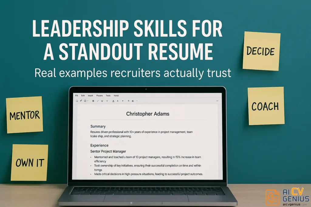 Leadership Skills For A Standout Resume
