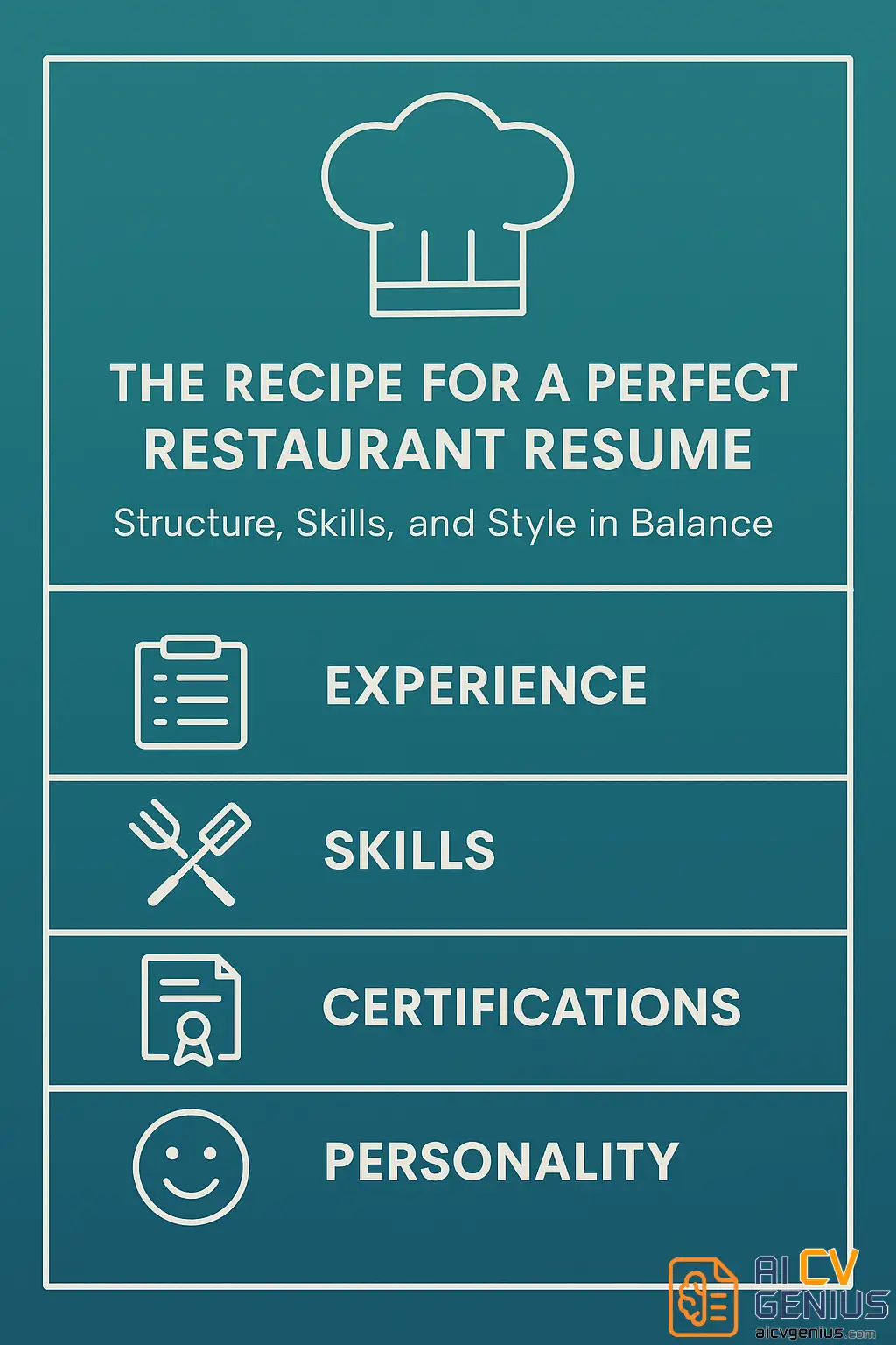 The Recipe For A Perfect Restaurant Resume