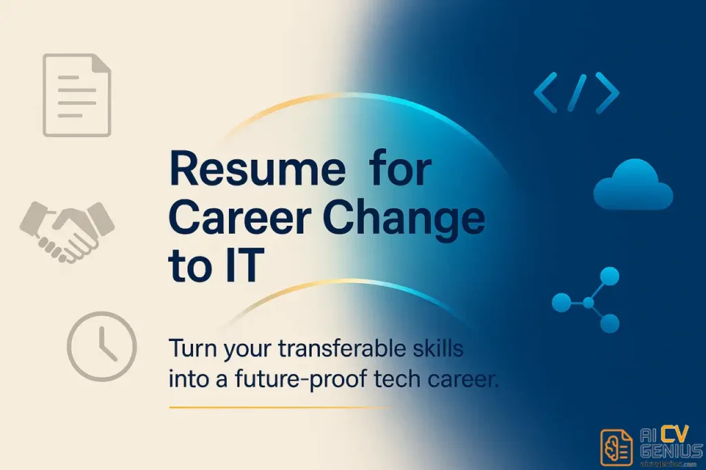 Resume For Career Change To It
