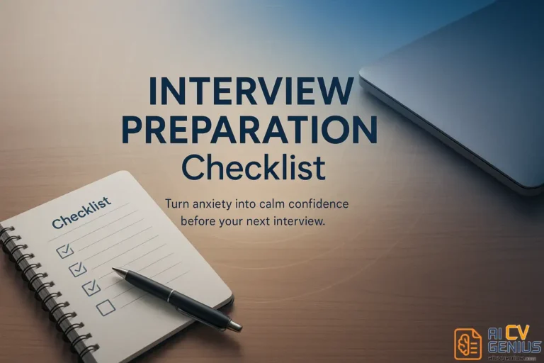 Interview Preparation Checklist: How to Feel Ready (Not Just Rehearsed)