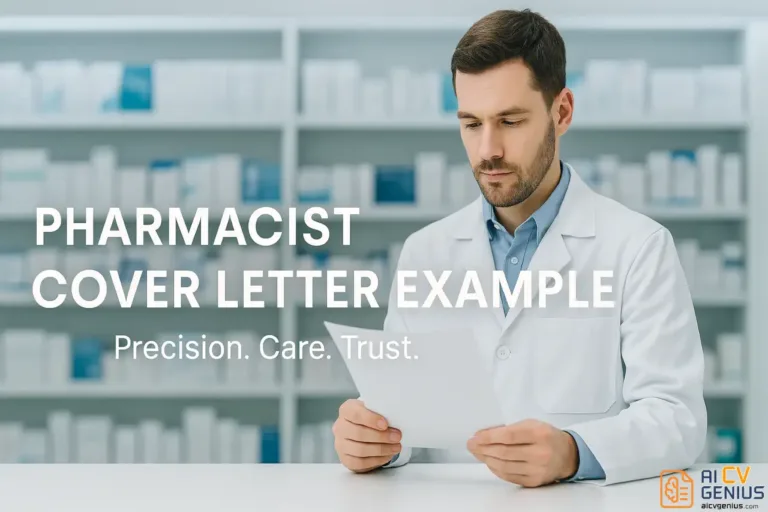 Pharmacist Cover Letter Example: How to Write a Letter That Builds Trust