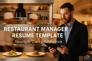 Restaurant Manager Resume Template: Structure, Examples, And Skills That Win Interviews