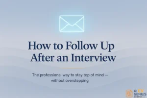 How To Follow Up After An Interview