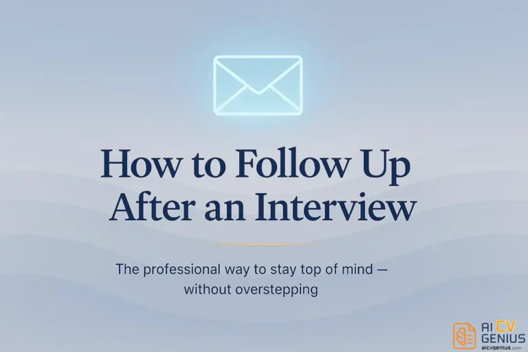 How to Follow Up After an Interview (Without Sounding Pushy)