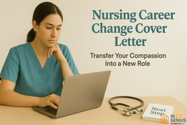Nursing Career Change Cover Letter – How to Pivot Into a New Field With Confidence