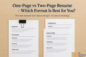 One Page Vs Two Page Resume – Which Format Is Best For You