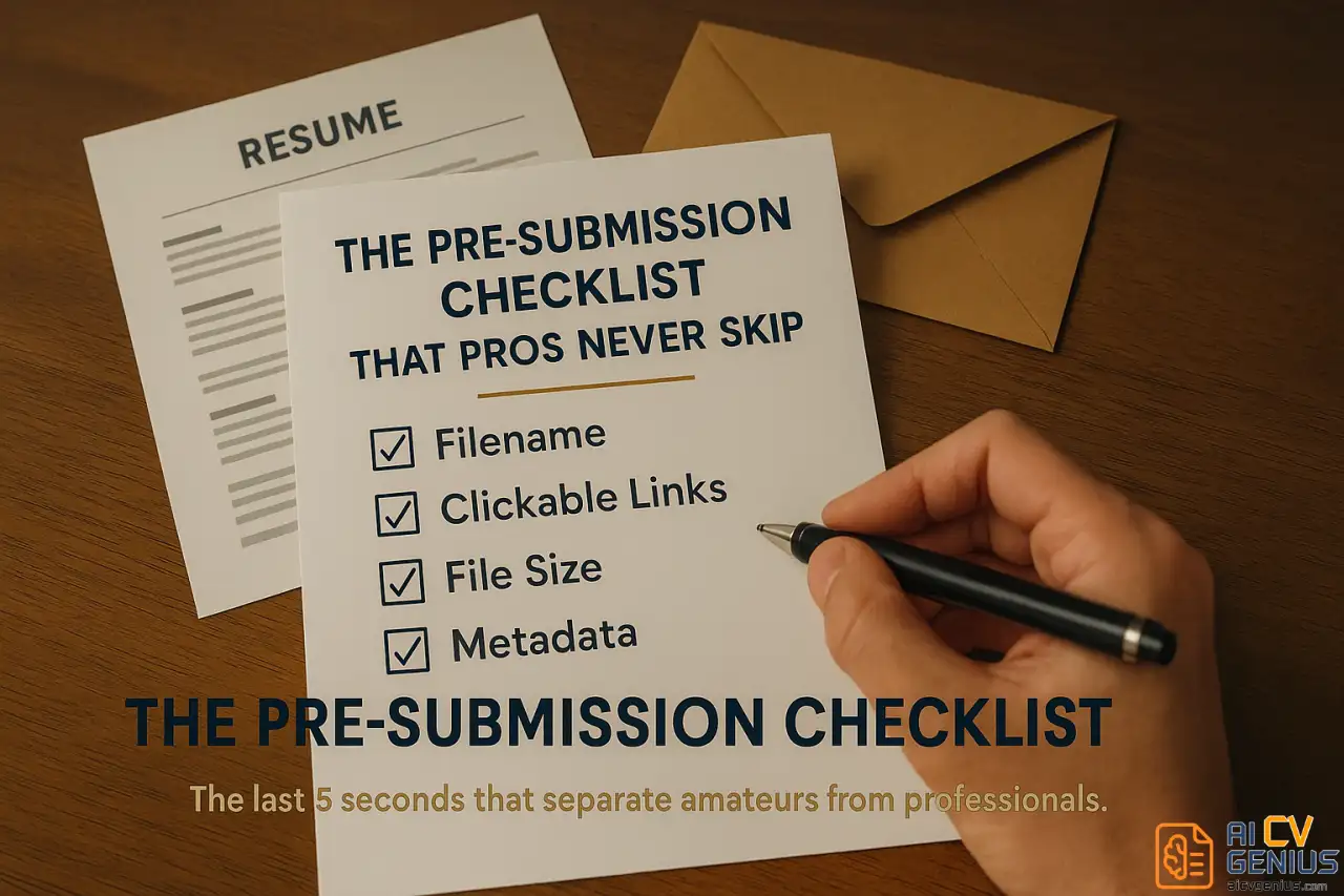 The Pre Submission Checklist That Pros Never Skip