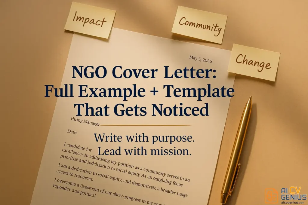 Ngo Cover Letter