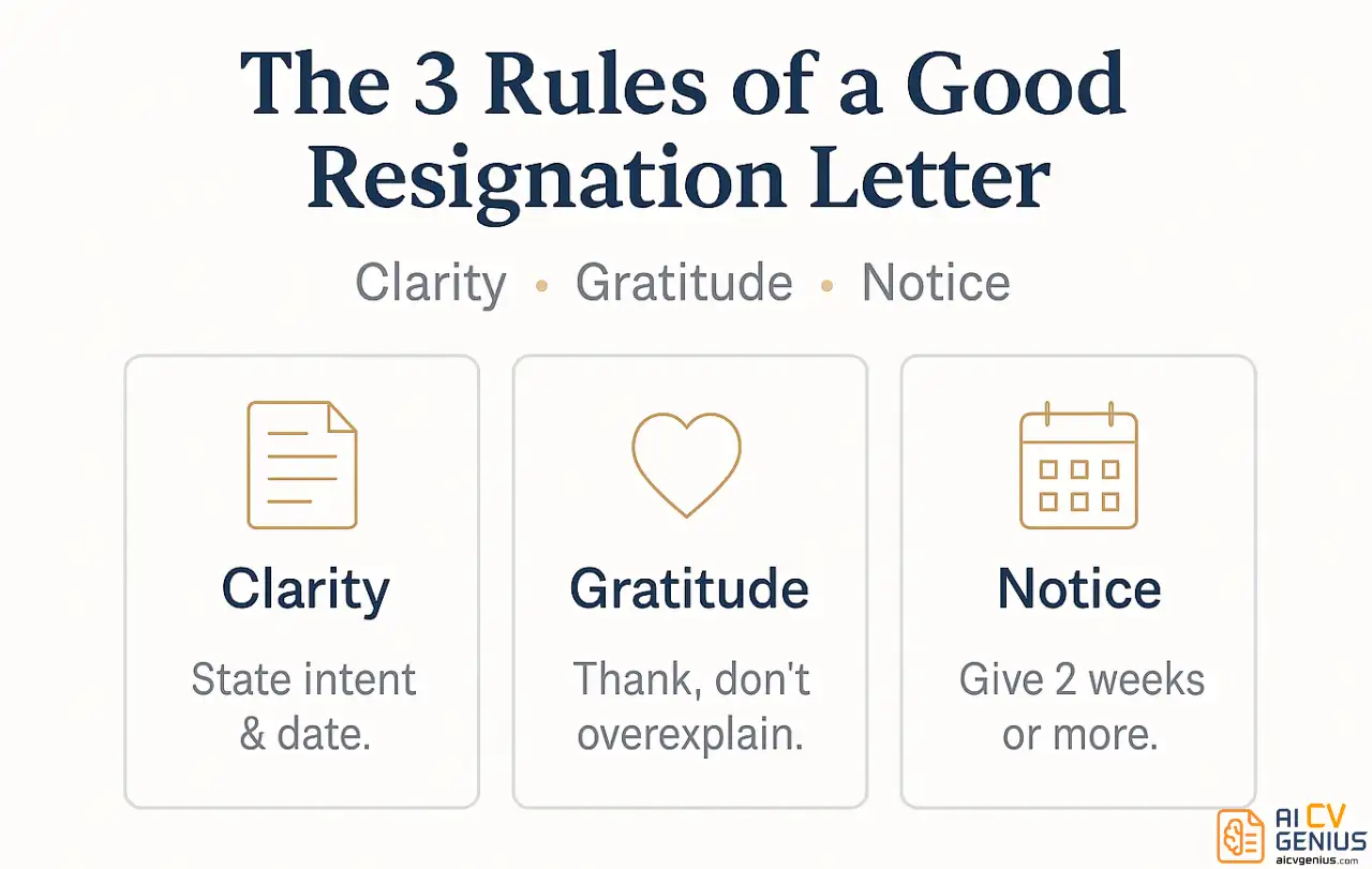 The 3 Rules Of A Good Resignation Letter