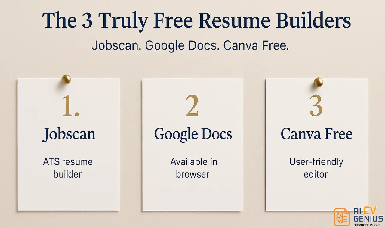 The 3 Truly Free Resume Builders