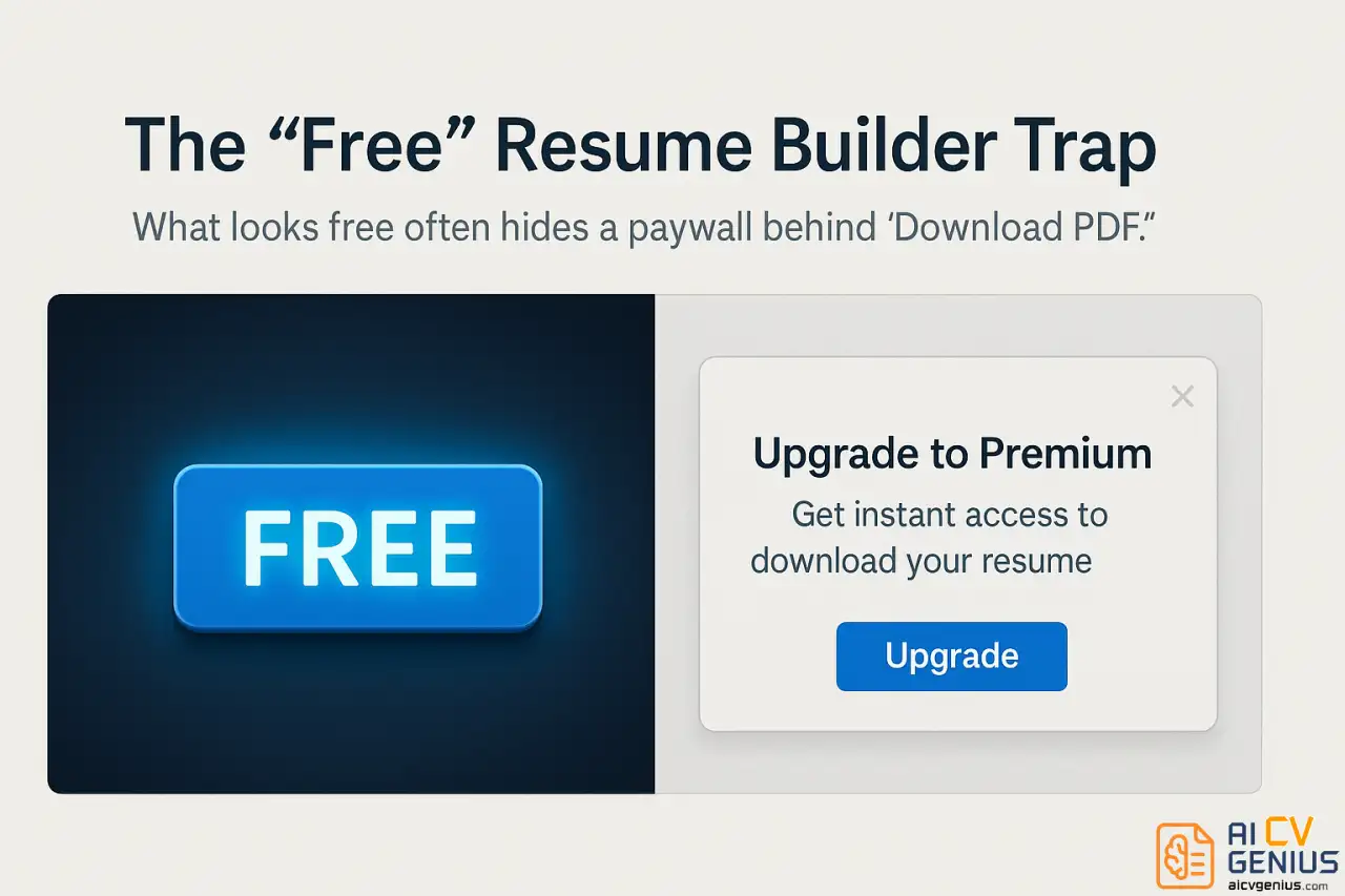 The “Free” Resume Builder Trap