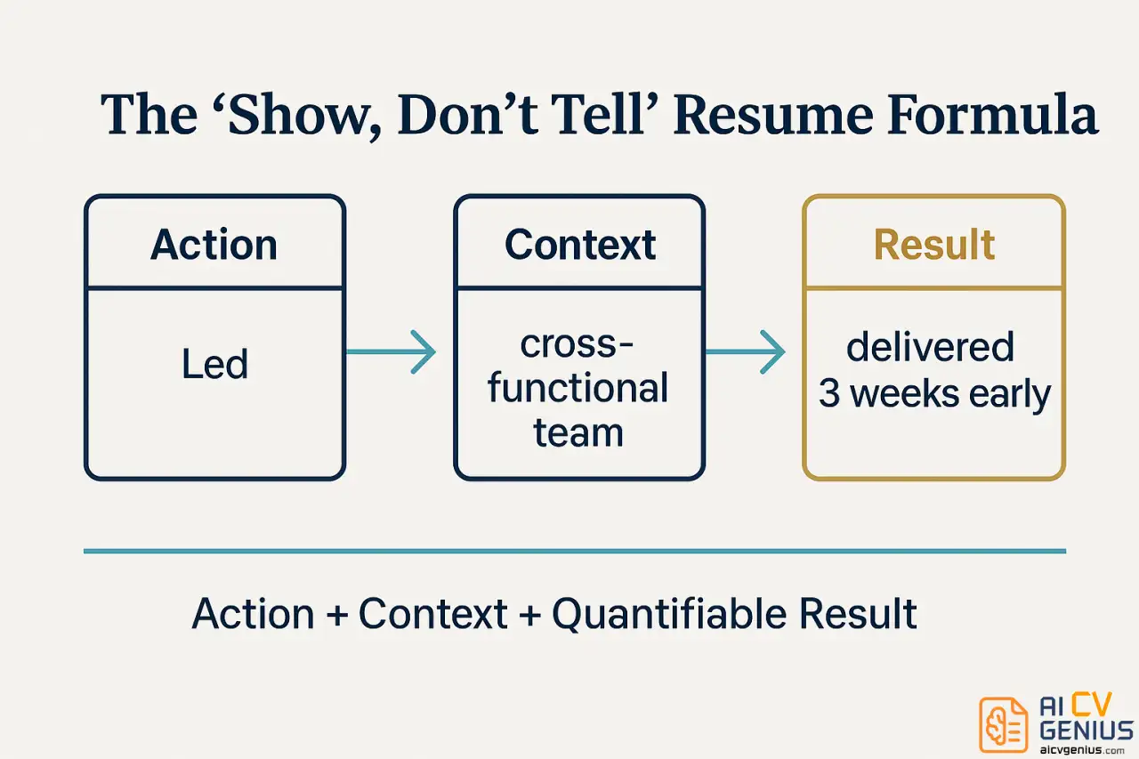 The “Show, Don’t Tell” Resume Formula
