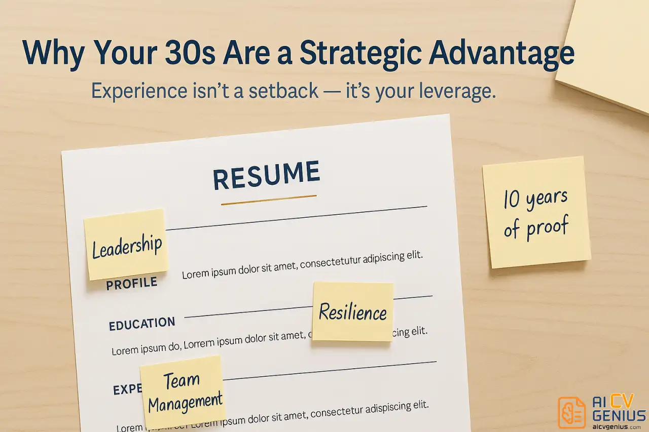 Career Change Resume For 30S: 7 Examples That Turn Experience Into An Asset 2 Batch Why Your 30S Are A Strategic Advantage