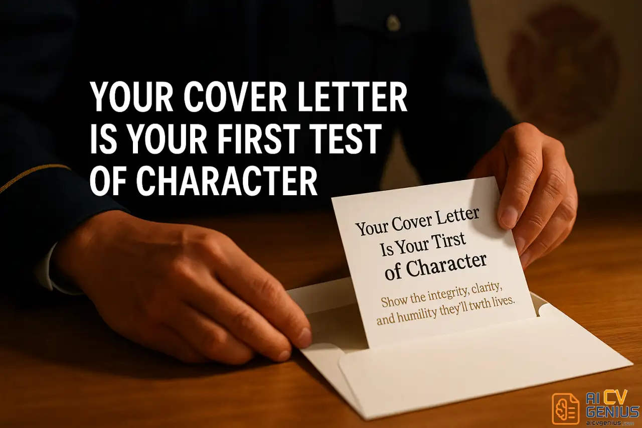 Firefighter Cover Letter: 5 Examples That Work (Even With No Experience) 3 Your Cover Letter Is Your First Test Of Character