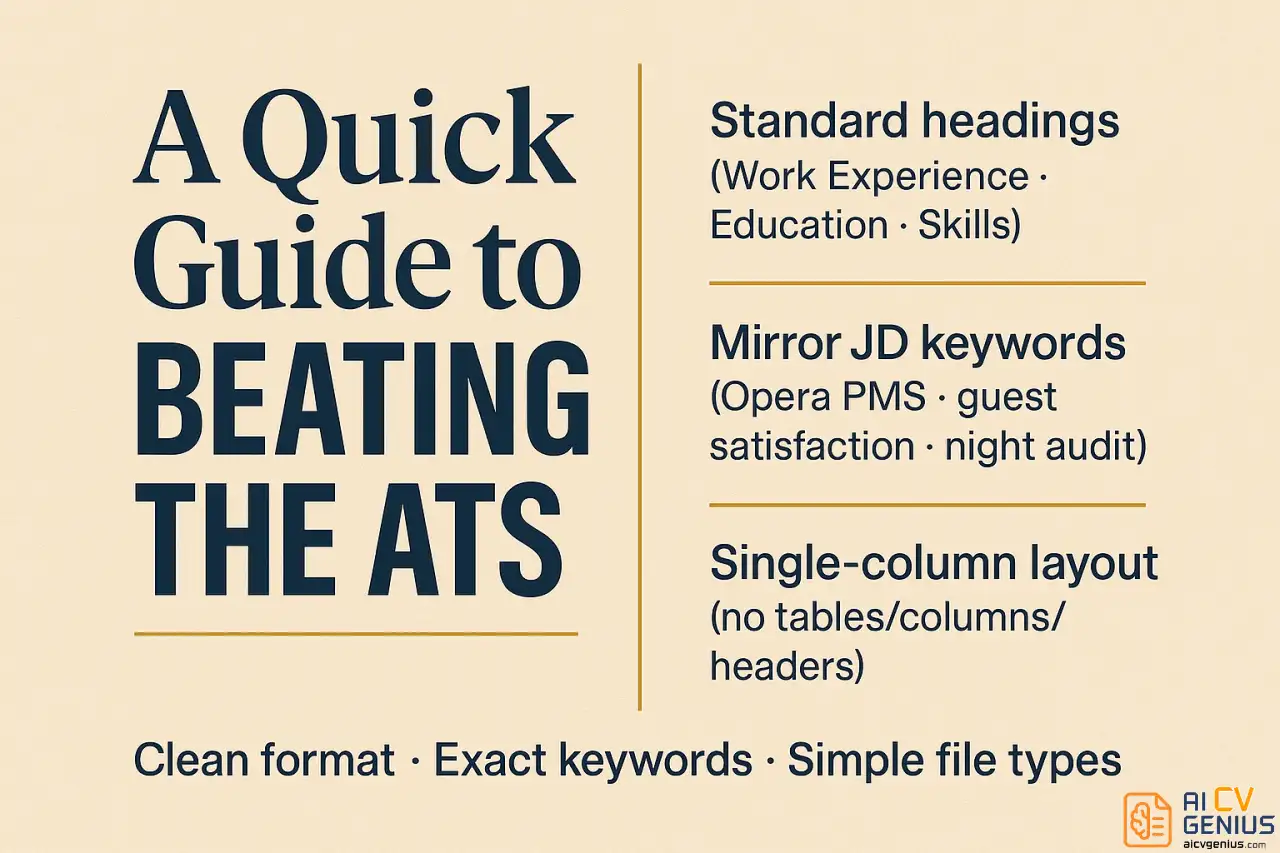 A Quick Guide To Beating The Ats