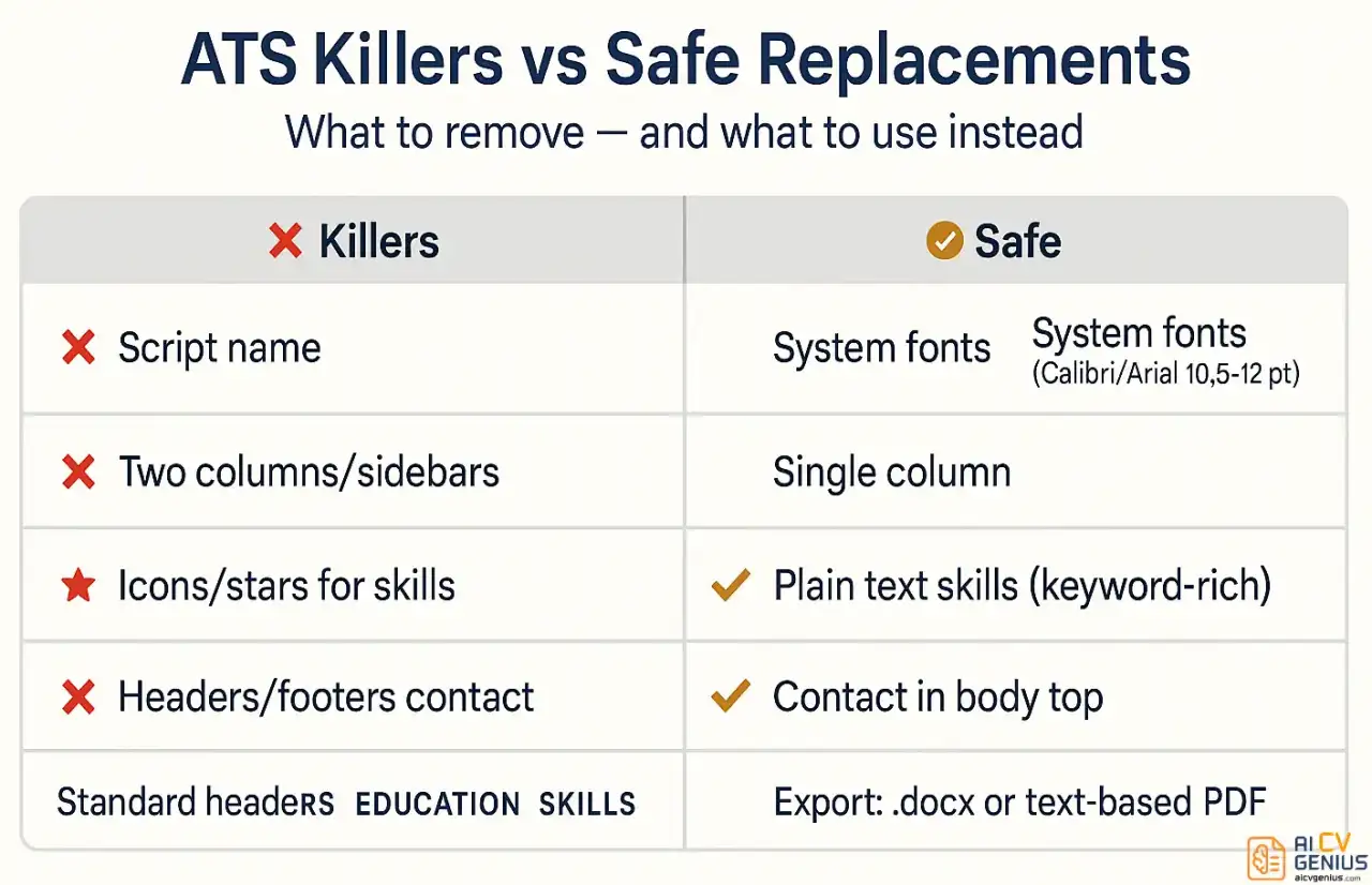 Ats Killers Vs Safe Replacements