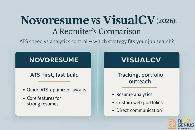 Novoresume vs VisualCV (2026): A Recruiter’s Comparison