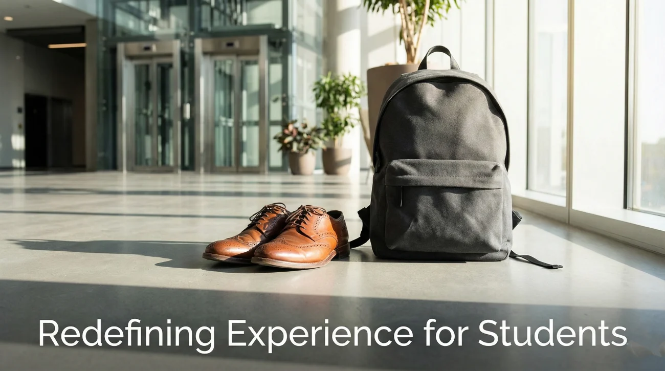 Stepping Into The Professional World Concept