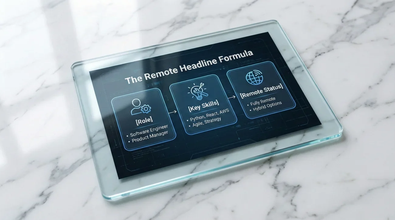 Strategic Linkedin Headline Formula For Remote Roles